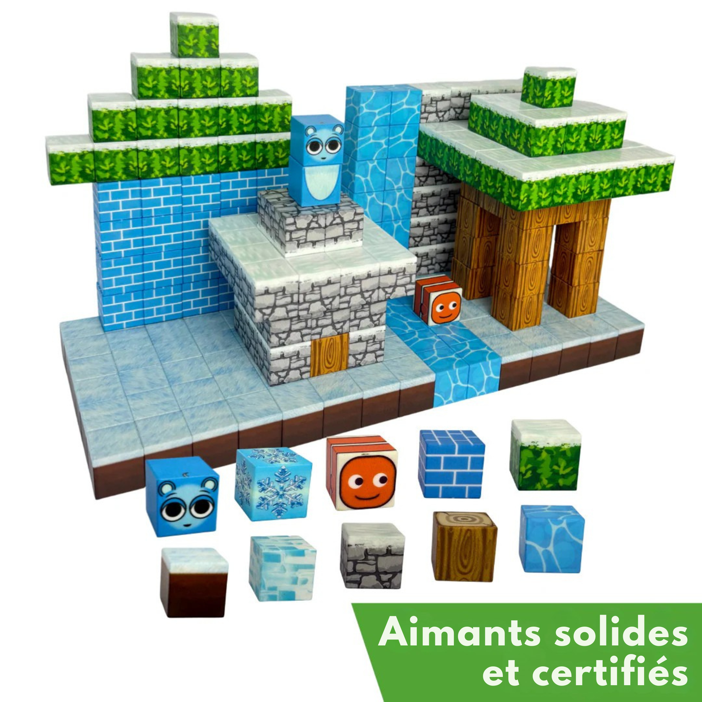 Blocs magnétiques - Créateur de monde de glace