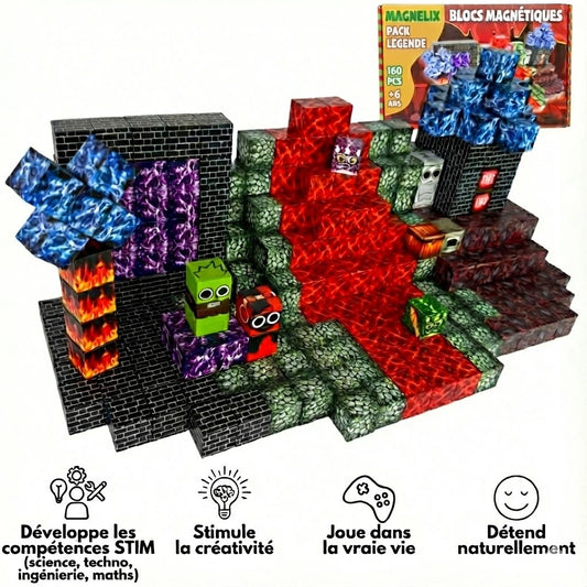 Blocs magnétiques - Créateur de monde souterrain