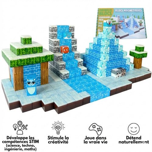 Blocs magnétiques - Créateur de monde de glace