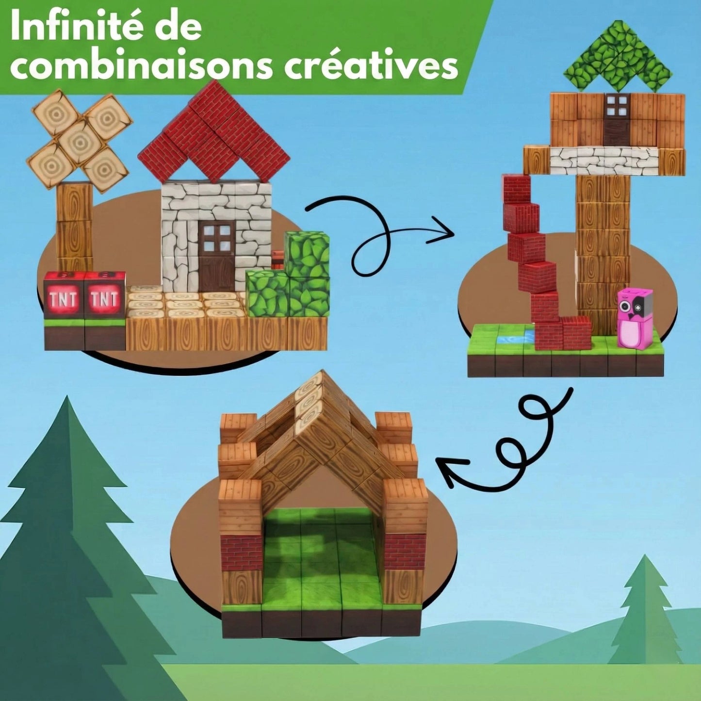 Blocs magnétiques - Créateur de monde